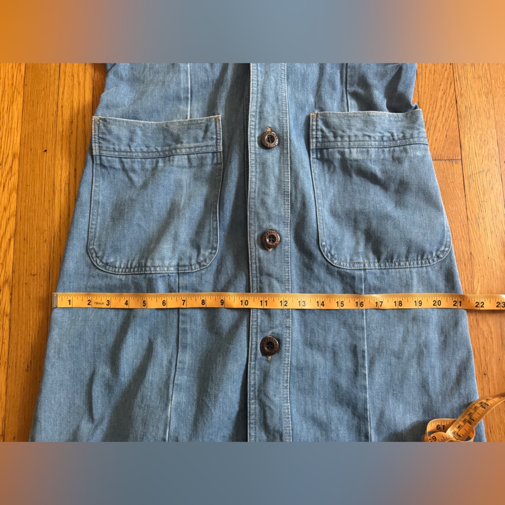 70s Vintage Brittania Mid Wash Denim Dress - Picture 10 of 10
